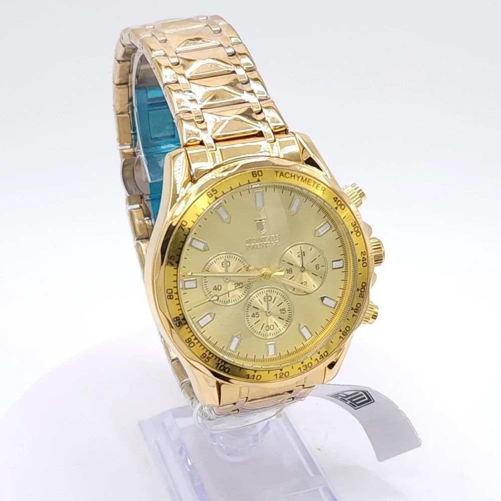 Invicta Montres Prestige MPW-0322 Men's Gold Sunburst Dial 45mm Watch New